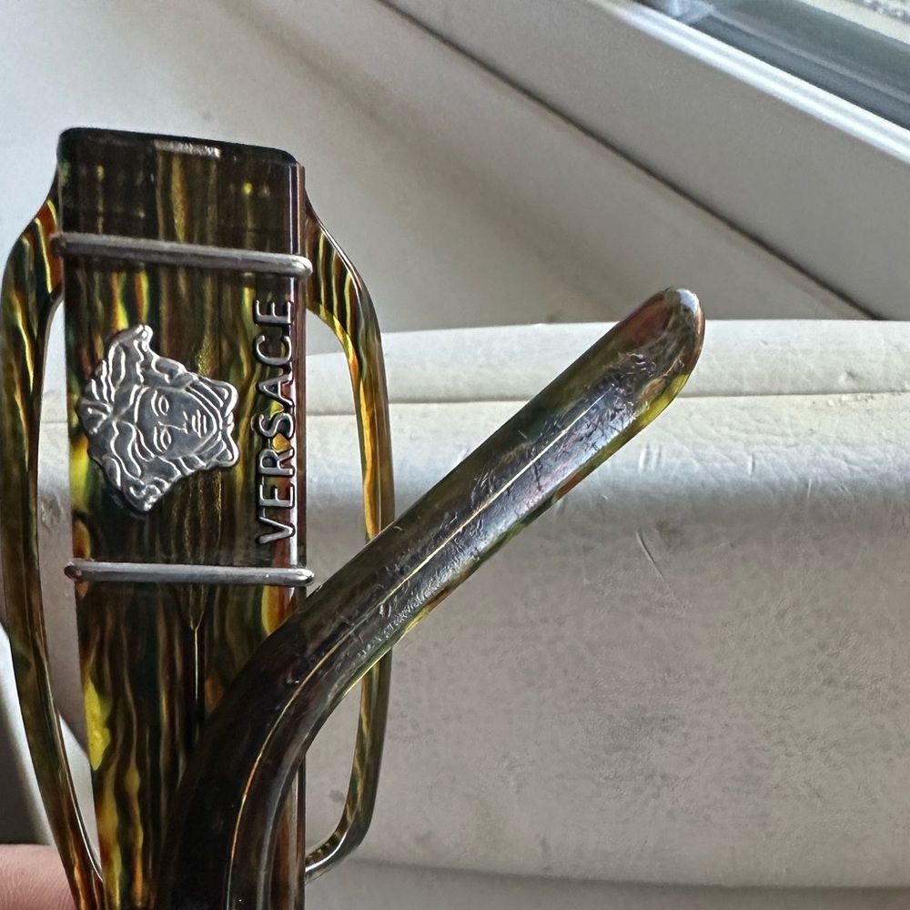 Versace Tortoise Rectangular Glasses - image 7